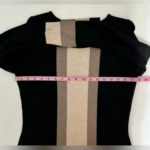 INC International concepts black tan dress size medium - Picture 4 of 5